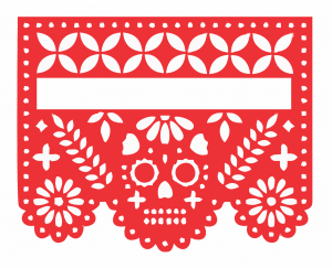 Papel picado «Calavera tradicional»