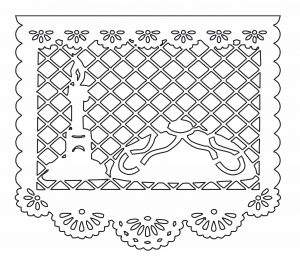 Papel picado «Pan de muerto»
