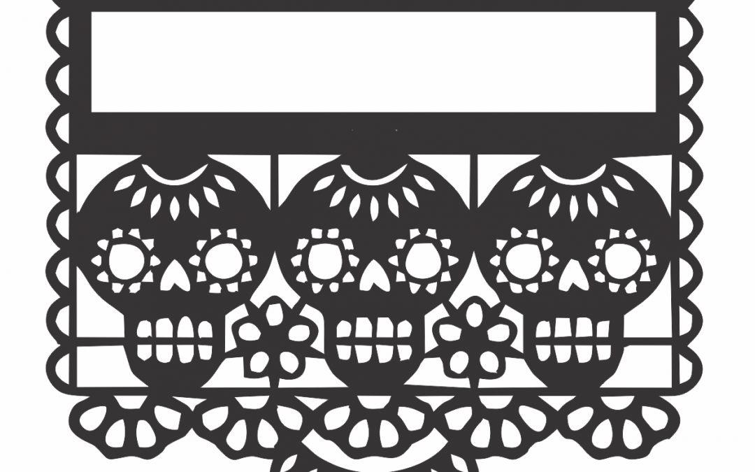 Papel picado «3 calaveras»