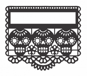 Papel picado «3 calaveras»