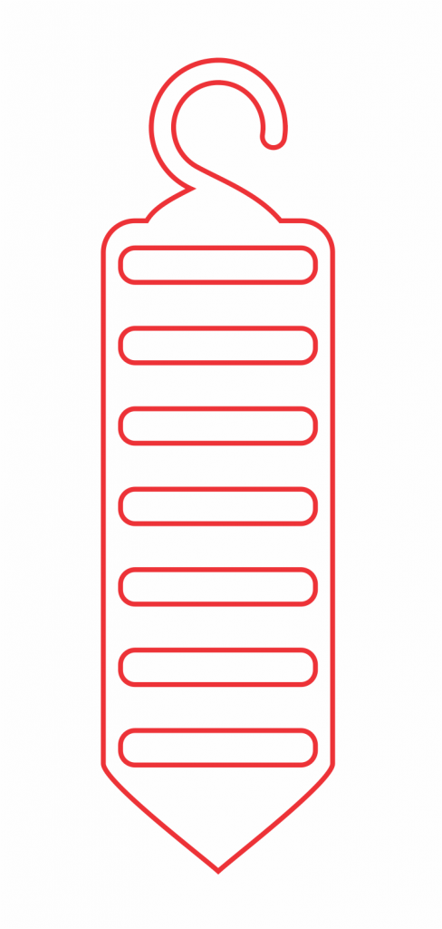 Gancho «Corbata» — vector para corte CNC