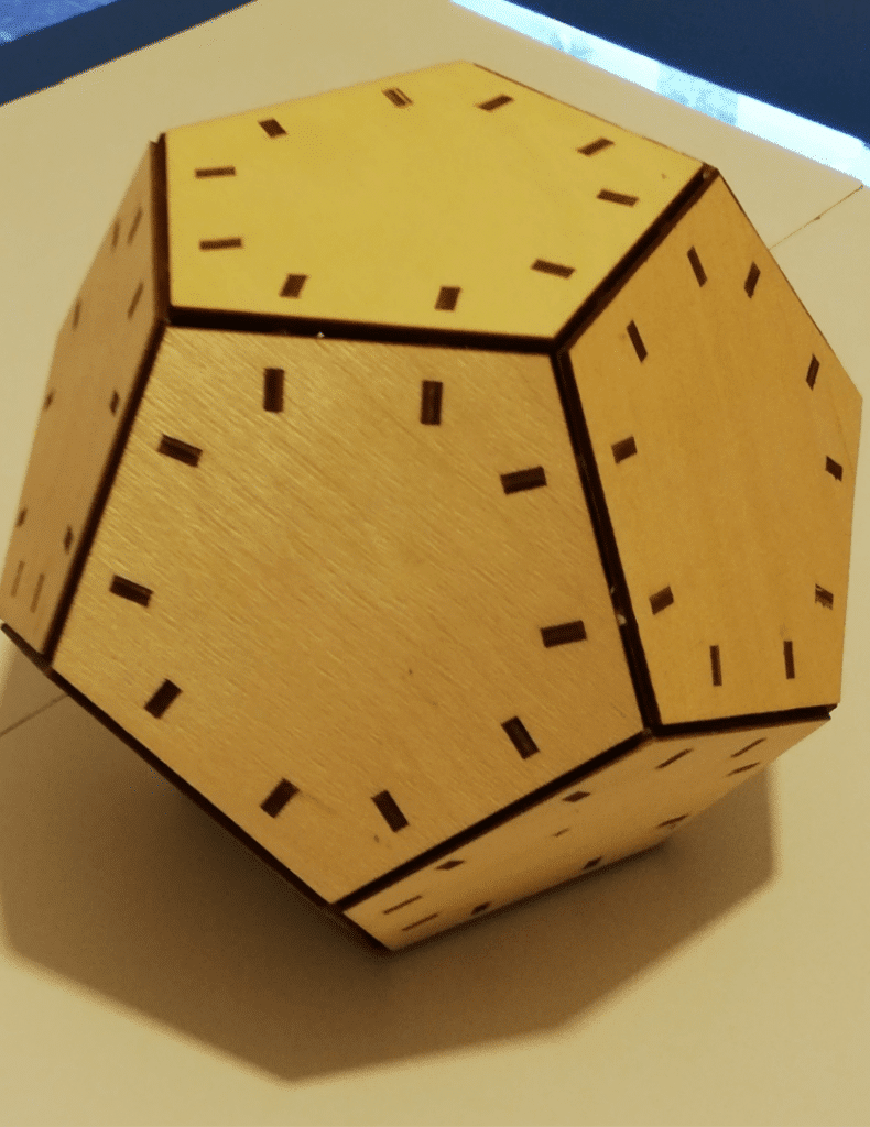 Poliedro Pentagonal — vector para corte CNC