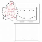 Marco para foto "Ángel Sonriente" - Vector SVG DXF para CNC Router y Laser CO2 - Descargable gratis | Stanser