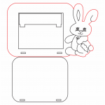 Marco de conejo - Vector descarganle para corte CNC y grabado laser gratis | Stanser