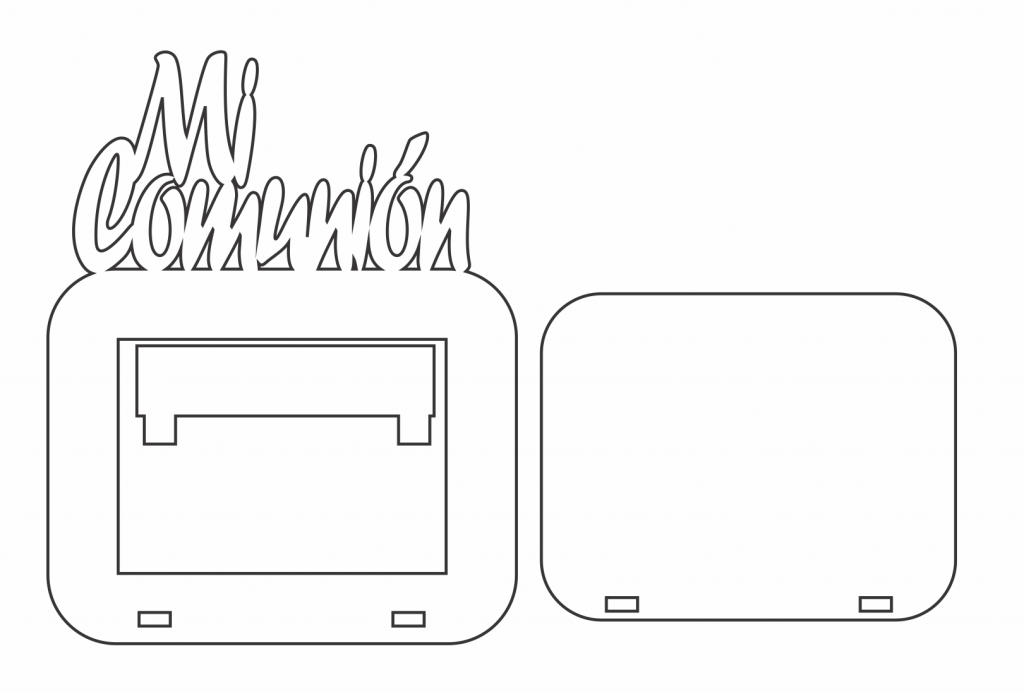 Marco «Mi Comunión» — vector para corte CNC