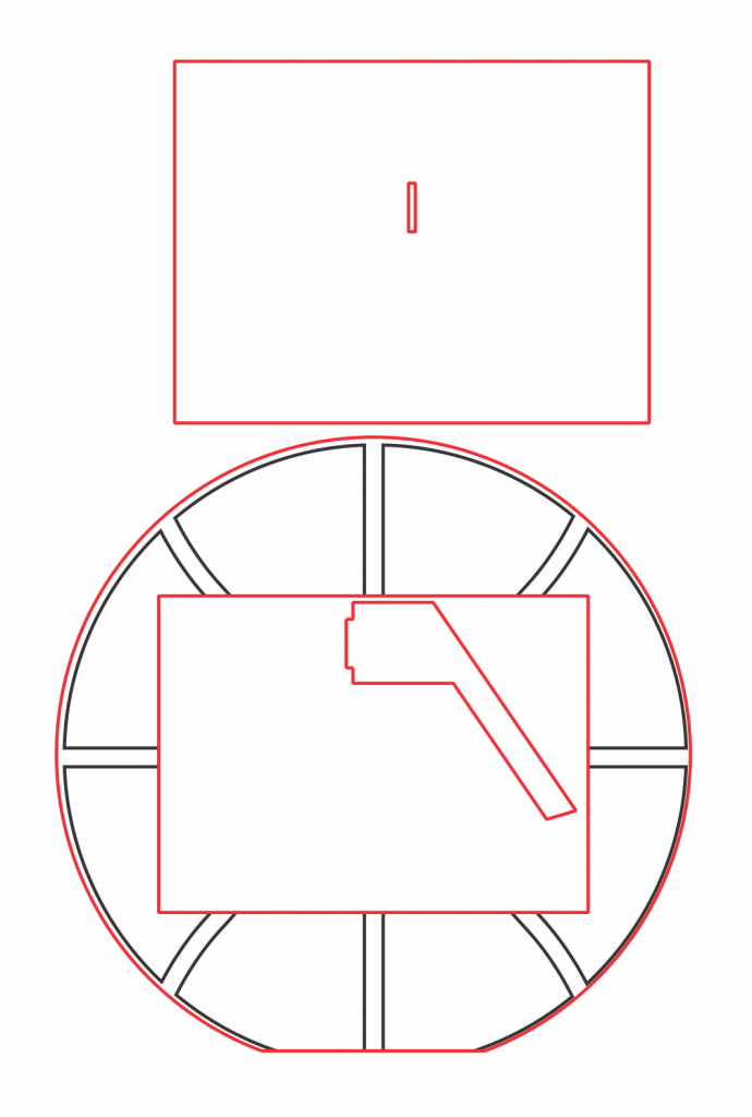 Marco «Balón de baloncesto» — vector para corte CNC