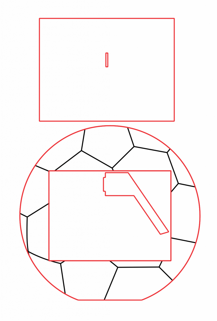 Marco «Balón de Fútbol» — vector para corte CNC