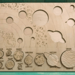 Esquema del Sistema Solar - Vector descarganle para corte CNC y grabado laser gratis | Stanser
