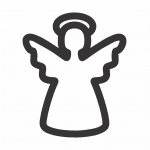 Silueta de ángel - Vector descarganle para corte CNC y grabado laser gratis | Stanser