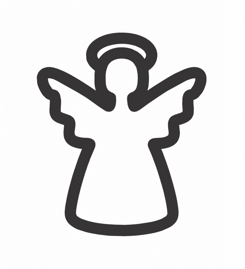 Silueta de ángel — vector para corte CNC