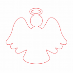 Silueta de ángel - Vector SVG DXF para CNC Router y Laser CO2 - Descargable gratis | Stanser