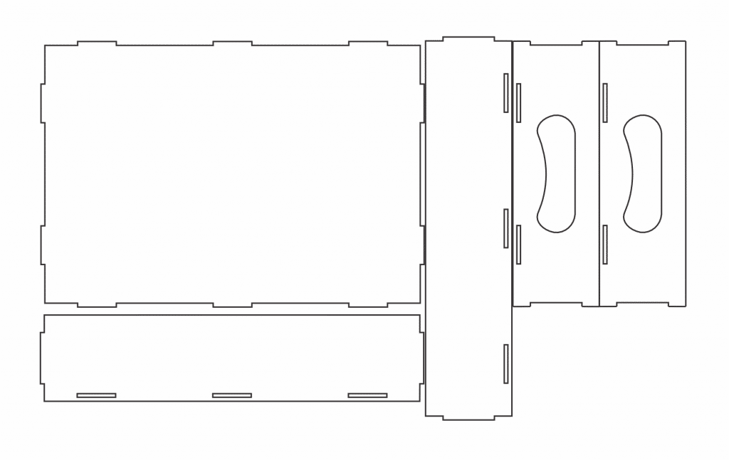 Bandeja de 20x30cm — vector para corte CNC