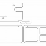 Base para celular - Vector descarganle para corte CNC y grabado laser gratis | Stanser