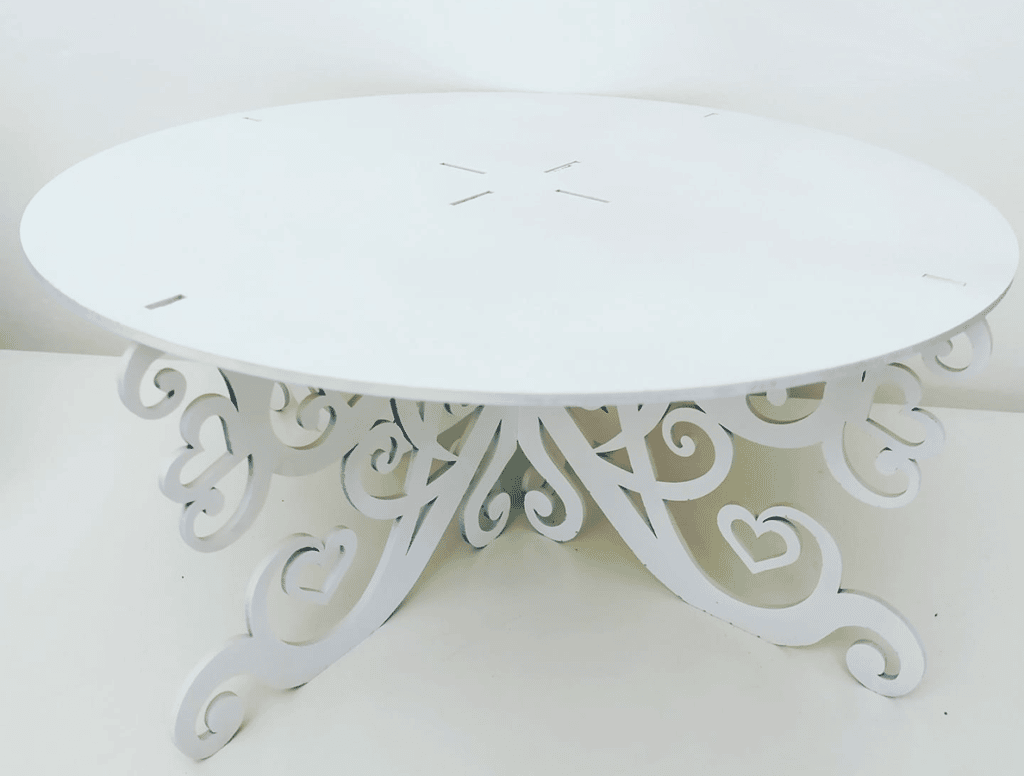 Base alta para pastel — vector para corte CNC
