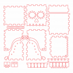 Caja "Calavera mexicana" - Vector SVG DXF para CNC Router y Laser CO2 - Descargable gratis | Stanser