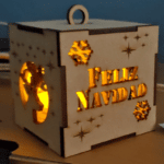Lámpara de Navidad - Vector descarganle para corte CNC y grabado laser gratis | Stanser
