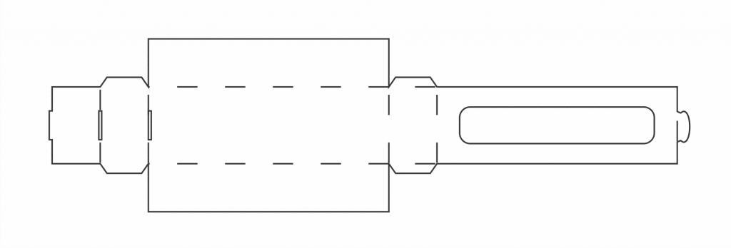 Caja rectangular para fresas — vector para corte CNC