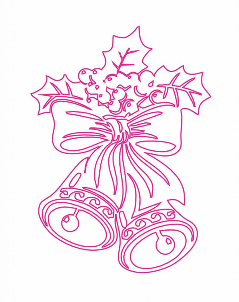 Adorno de campanas — vector para corte CNC