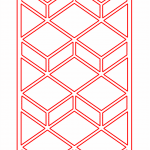 Celosía 13 - Vector descarganle para corte CNC y grabado laser gratis | Stanser