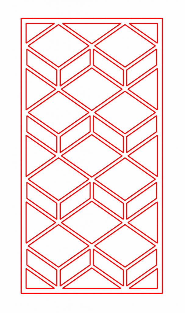 Celosía 13 — vector para corte CNC
