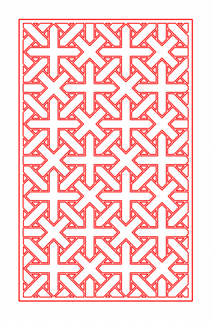 Celosía 26 — vector para corte CNC