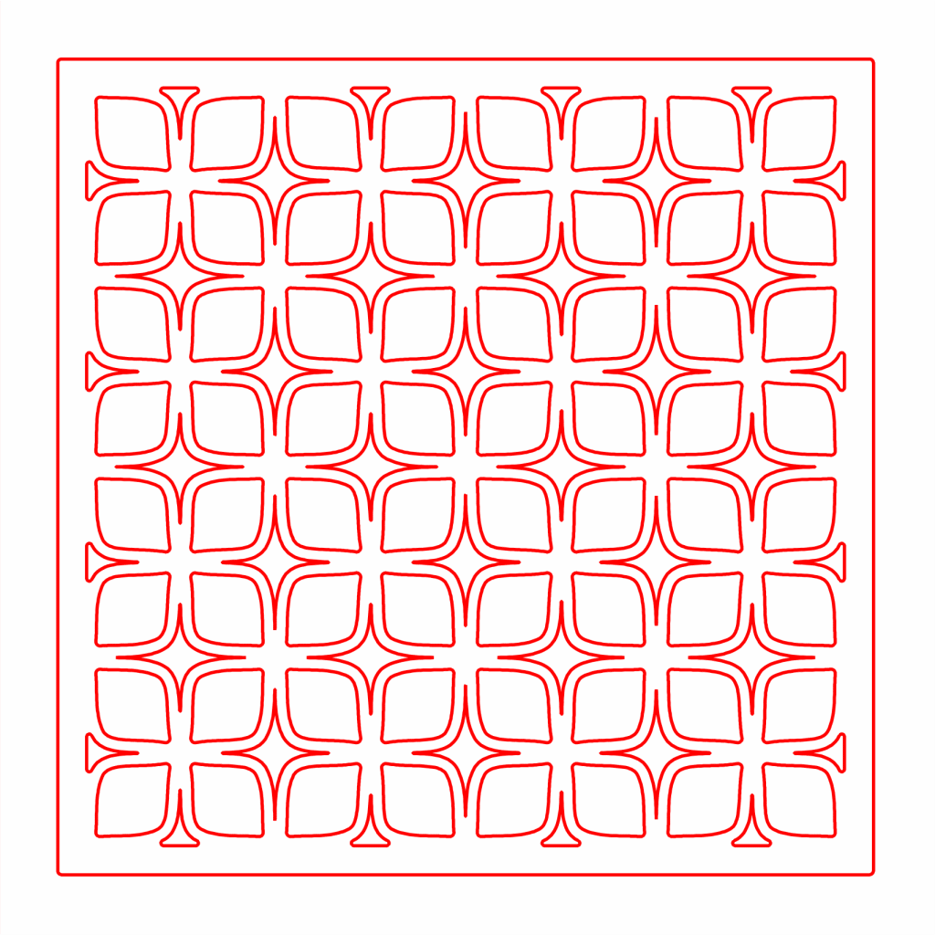 Celosía 27 — vector para corte CNC