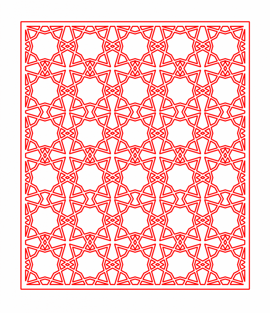 Celosía 28 — vector para corte CNC