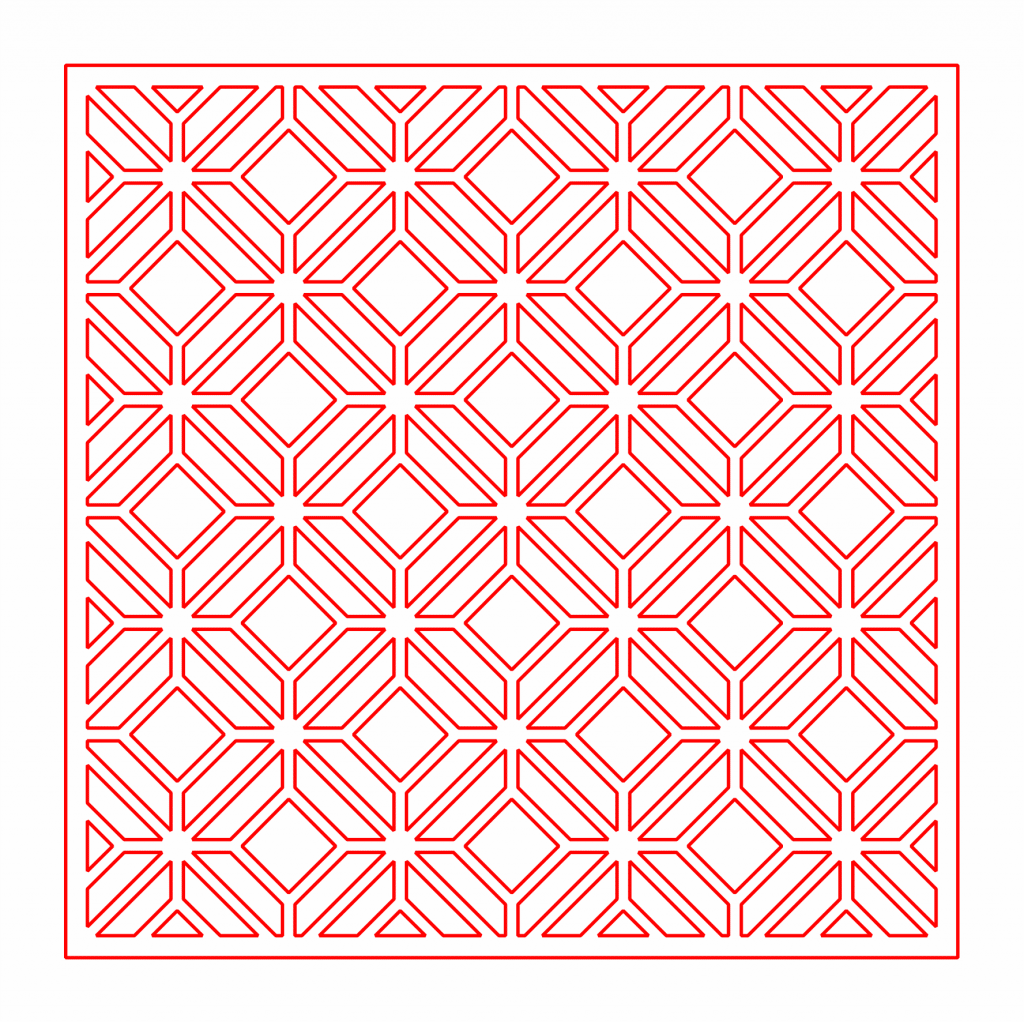 Celosía 30 — vector para corte CNC