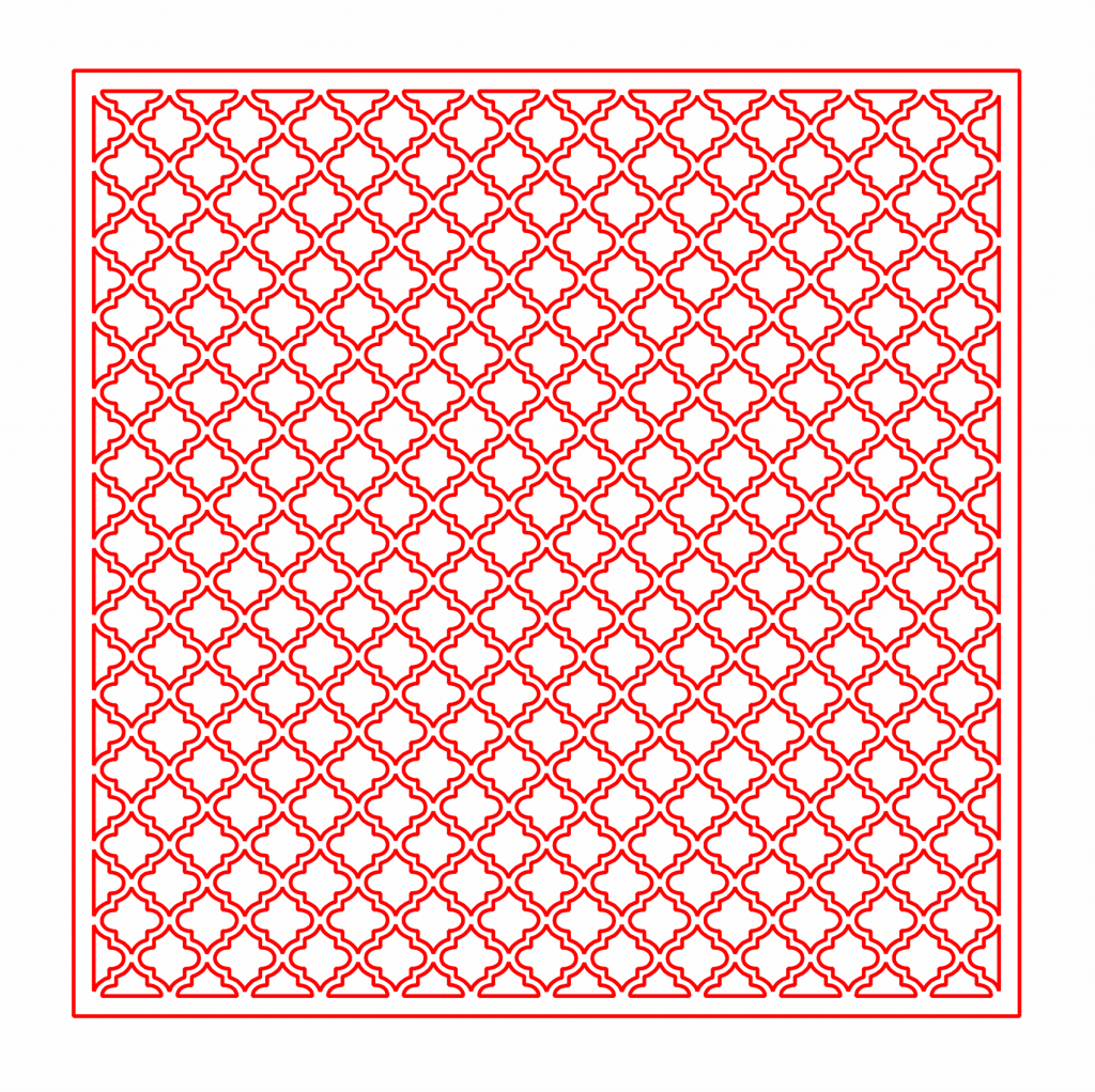Celosía 31 — vector para corte CNC