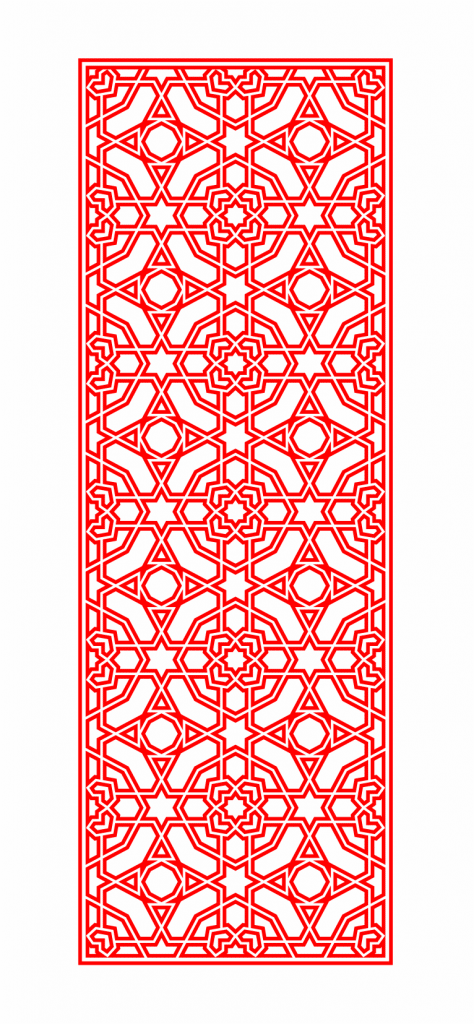 Celosía 33 — vector para corte CNC