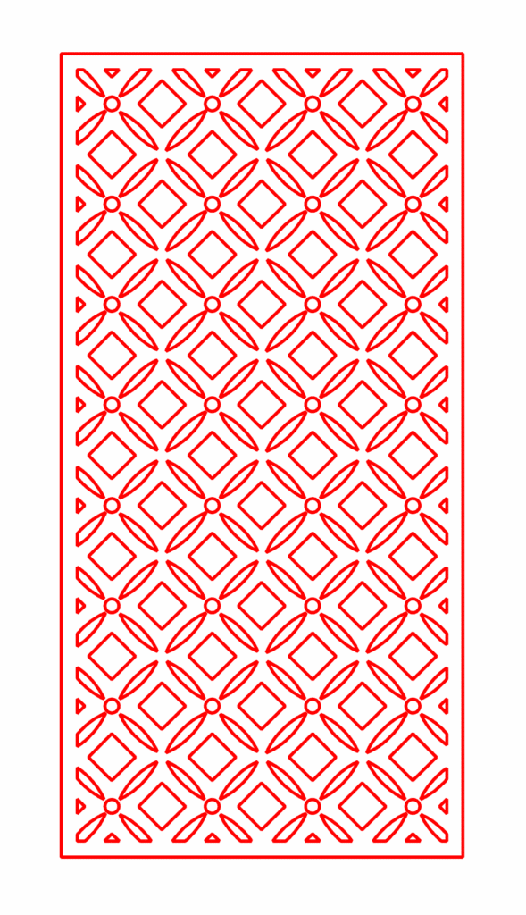 Celosía 9 — vector para corte CNC