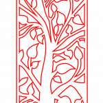 Árbol calado - Vector descarganle para corte CNC y grabado laser gratis | Stanser
