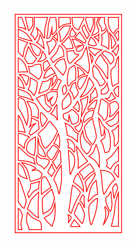 Cuadro de enramado — vector para corte CNC