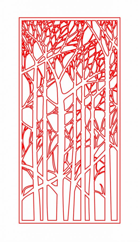 Celosía «Troncos» — vector para corte CNC