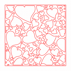 Celosía «Corazones»
