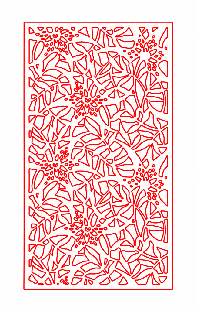 Celosía «Hojas» 10 — vector para corte CNC