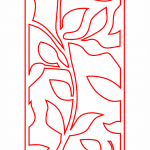Celosía "Hojas" - Vector descarganle para corte CNC y grabado laser gratis | Stanser