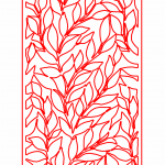 Celosía "Hojas" 3 - Vector descarganle para corte CNC y grabado laser gratis | Stanser