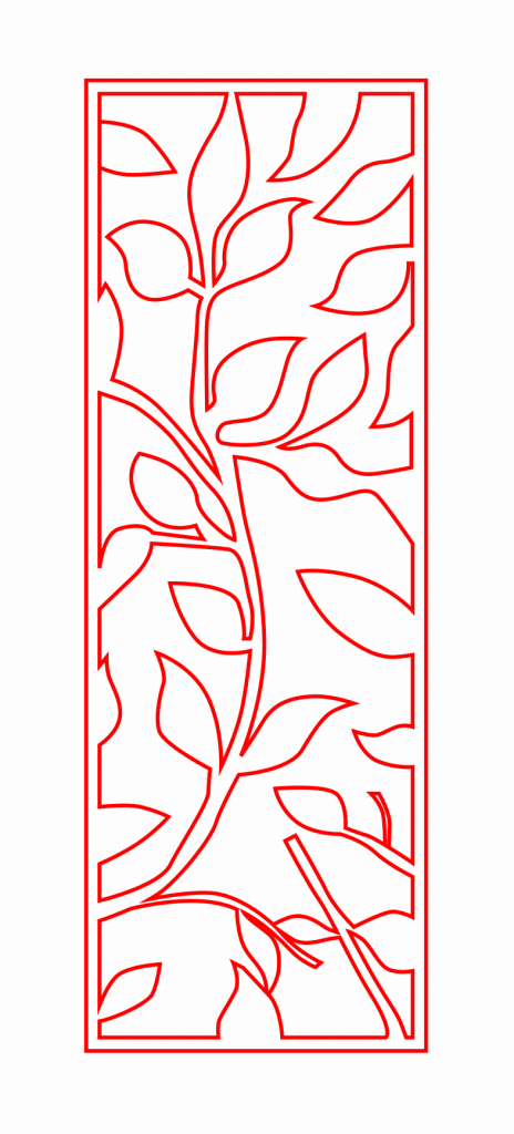 Celosía «Hojas» — vector para corte CNC