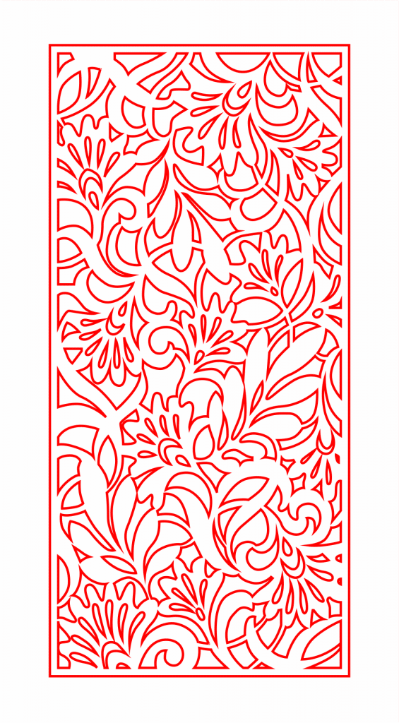 Celosía «Hojas» 5 — vector para corte CNC