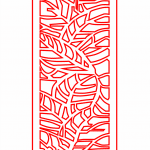 Celosía "Hojas" 6 - Vector descarganle para corte CNC y grabado laser gratis | Stanser