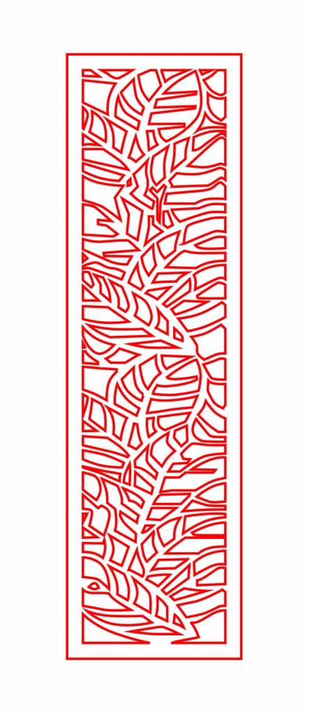 Celosía «Hojas» 6 — vector para corte CNC