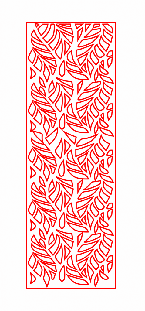 Celosía «Hojas» 7 — vector para corte CNC