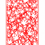 Celosía "Hojas" 8 - Vector descarganle para corte CNC y grabado laser gratis | Stanser