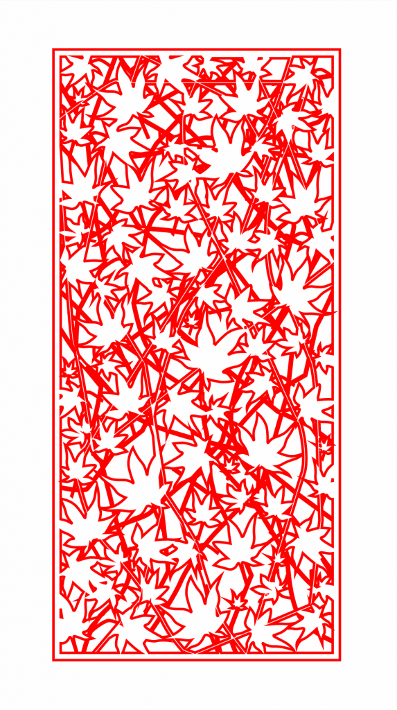 Celosía «Hojas» 8 — vector para corte CNC