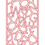 Celosía "Letras" - Vector descarganle para corte CNC y grabado laser gratis | Stanser