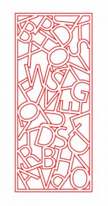 Celosía «Letras»