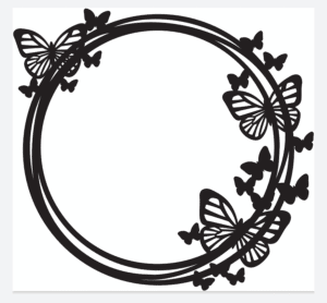 Aro con mariposas