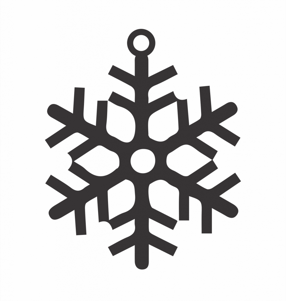 Esfera «Copo de nieve 3» — vector para corte CNC