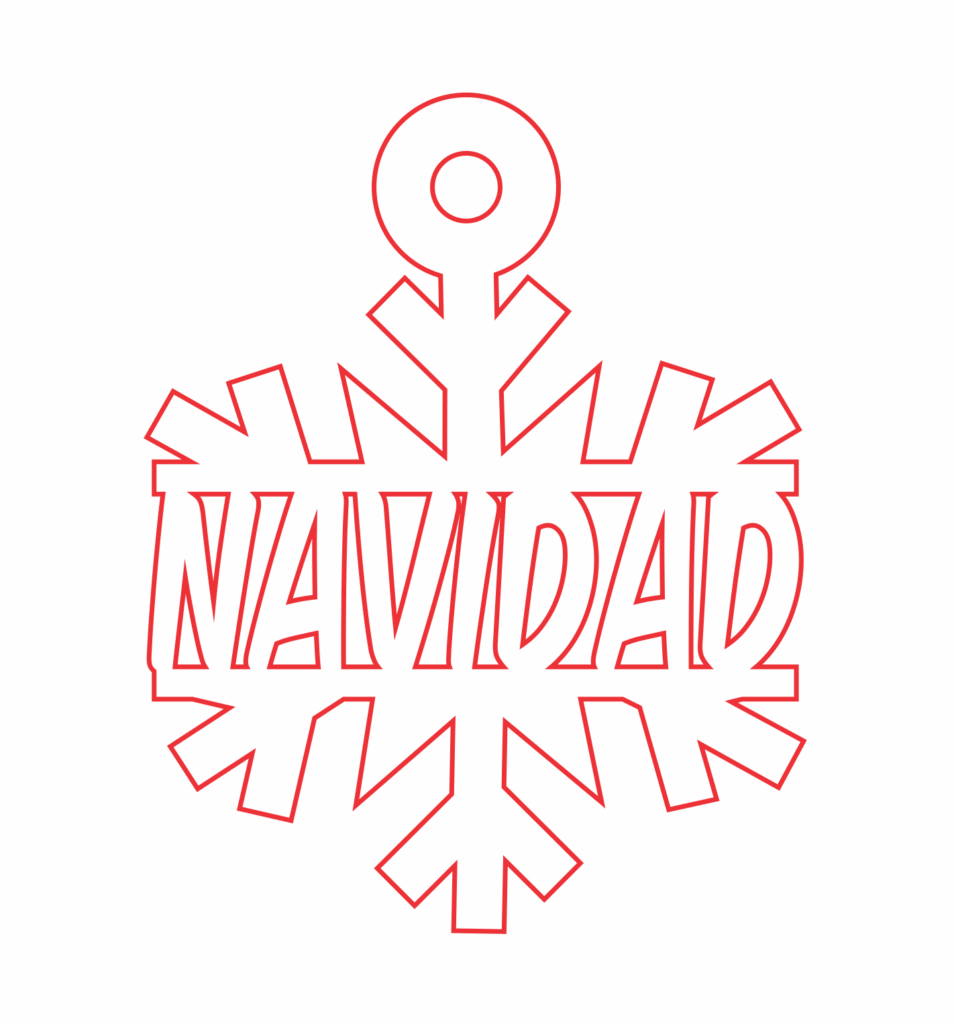 Esfera de Copo «Navidad» — vector para corte CNC